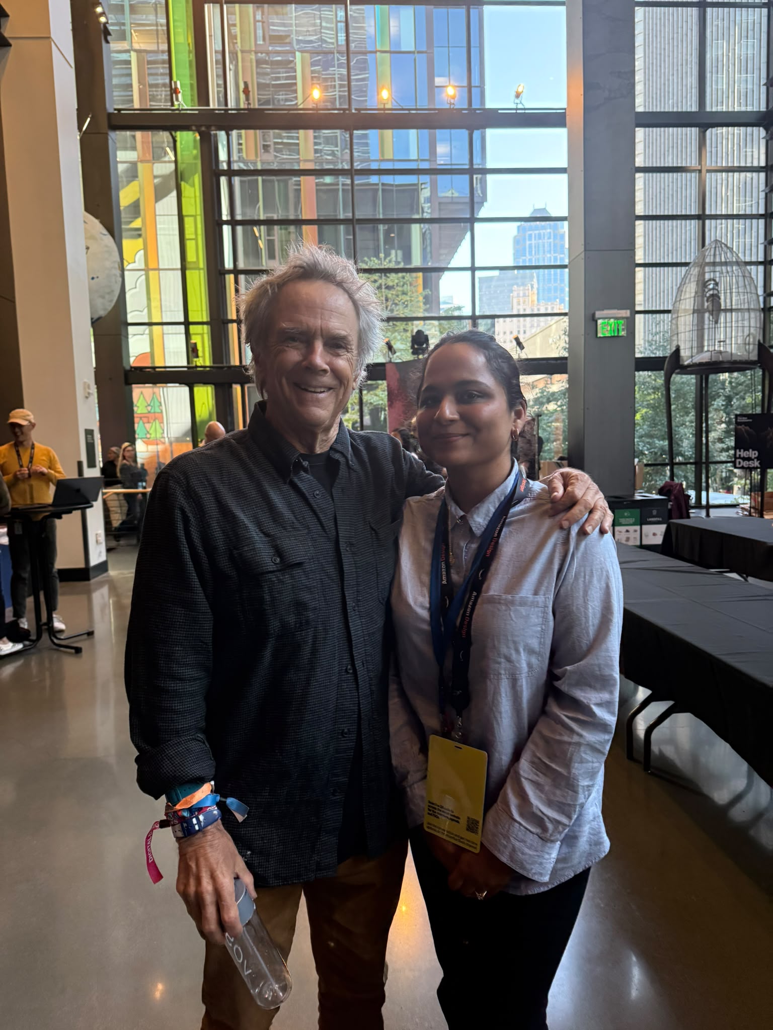 Meeting David Carson at a design conference